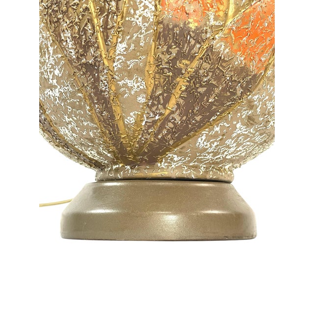 1960s 1960s Mid-Century Modern Brutalist Pierced Ceramic Lamp For Sale - Image 5 of 12