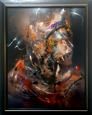 Ovidiu Kloska, I Love to Eat Bacon, Mixed on Canvas, Framed