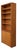 Late-20th-Century Oak Bookcase With Adjustable Shelves For Sale