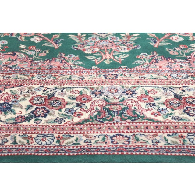Late 20th Century Vintage Chinese Wool and Silk Tabriz Rug - 08'00 X 10'01 For Sale - Image 5 of 9