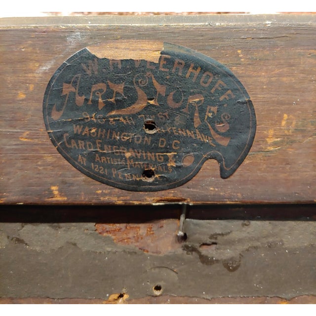 Max Weyl - Women in Forest Collecting Wood -Oil Painting For Sale - Image 10 of 11