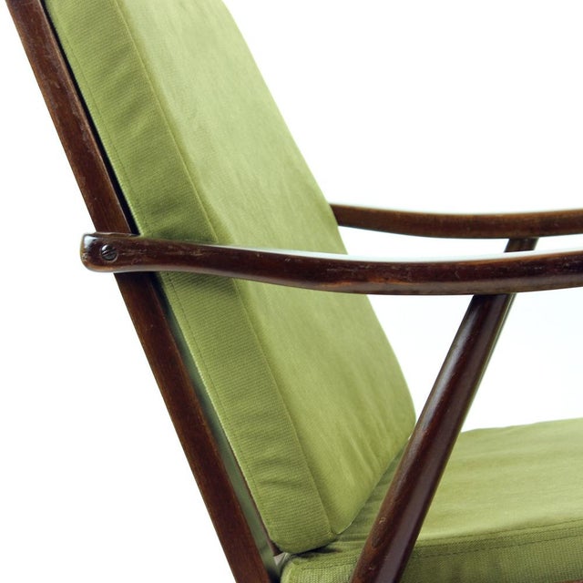 Boomerang Armchair attributed to Michael Thonet for Ton, Former Czechoslovakia, 1960s For Sale - Image 13 of 15