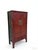 Chinoiserie 80" Inch High Chinoiserie-Style Red Elm Armoire For Sale - Image 3 of 5
