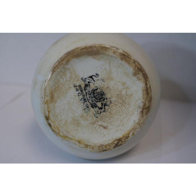 Pre-1890 J&g Meakin Ironstone Pitcher With Marble Coloring For Sale - Image 9 of 9