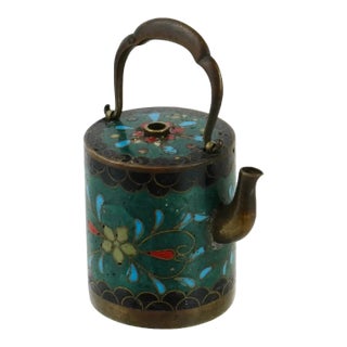 Antique Japanese Meiji Cloisonne Enamel Water Dropper For Sale