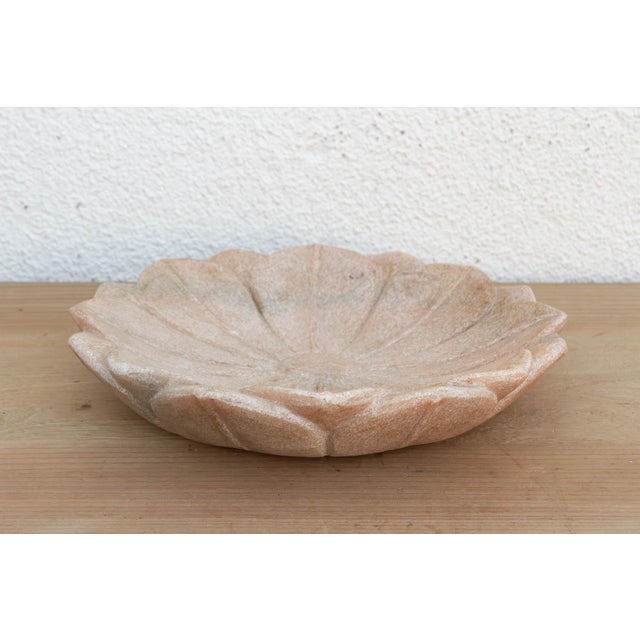 Blush Pink Stone Lotus Flower For Sale - Image 9 of 9