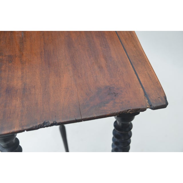 Brown 19th Century Spanish Walnut Iron Console Table For Sale - Image 8 of 10