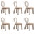 Mary III Dining Chairs with Upholstered Legs by Ottiu, Set of 6 For Sale - Image 6 of 6
