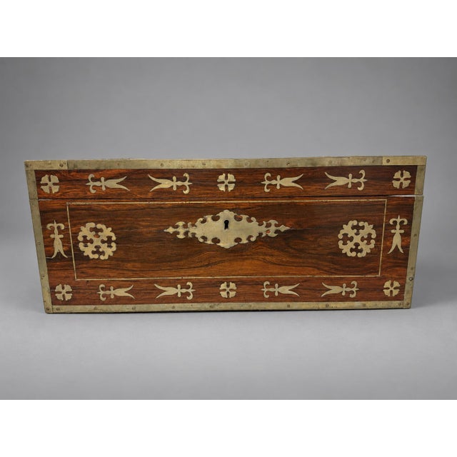 A substantial Regency portable lap desk and dressing case, probably English, circa 1815–1830, constructed in richly...