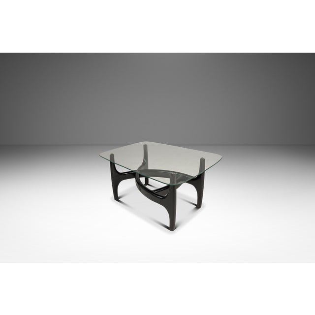 1960s Set of Two (2) MCM Sculptural Biomorphic Side Tables / End Tables After Adrian Pearsall for Craft Associates in Ebony, Usa, C. 1960s For Sale - Image 5 of 18