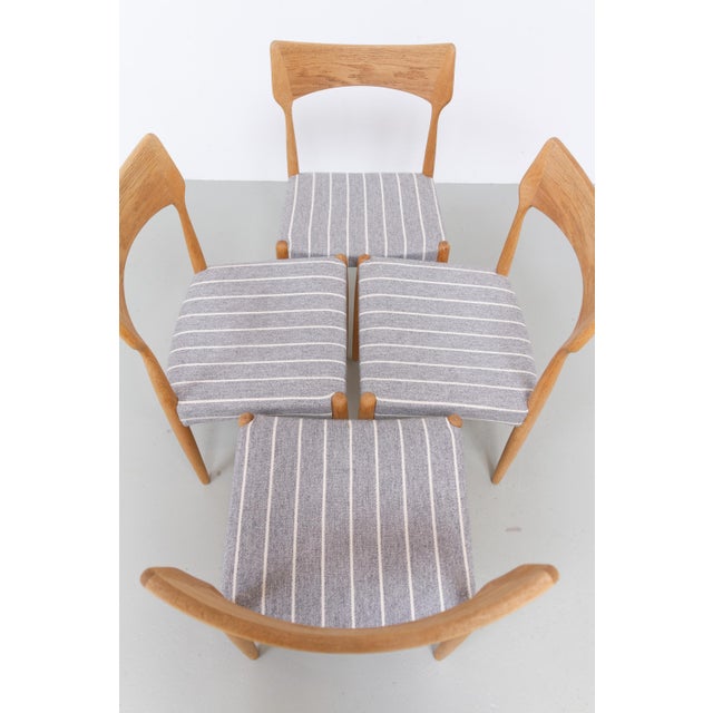 Danish Modern Oak Dining Chairs by Bernhard Pedersen & Son 1960s, Set of 4 For Sale - Image 11 of 18