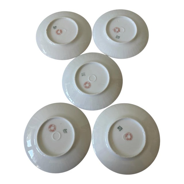 Early 20th-Century Charles Field Haviland Limoges Floral Ramekins & Underplates — Set of 10 For Sale - Image 9 of 12