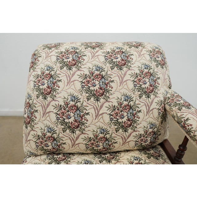 Vintage Victorian-Style Upholstered Chaise Lounge For Sale - Image 14 of 15