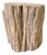 Vintage Elm Wood Stump Side Table #61626b For Sale