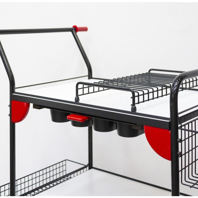 Casamania Trolley in Lacquered Metal from Frezza For Sale - Image 5 of 18