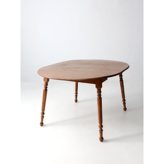 Mid-Century Dearborn Co Drop Leaf Dining Table With Extensions For Sale - Image 11 of 16