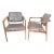 Vintage Mid 20th Century Folke Ohlsson for Dux Teak Open Armchairs - a Pair For Sale