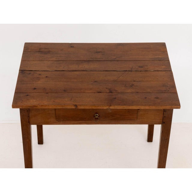 French Provincial Pine Work Table For Sale - Image 4 of 8