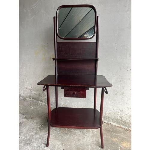 Vintage Art Deco Vanity Table with Mirror, 1930s For Sale - Image 6 of 8