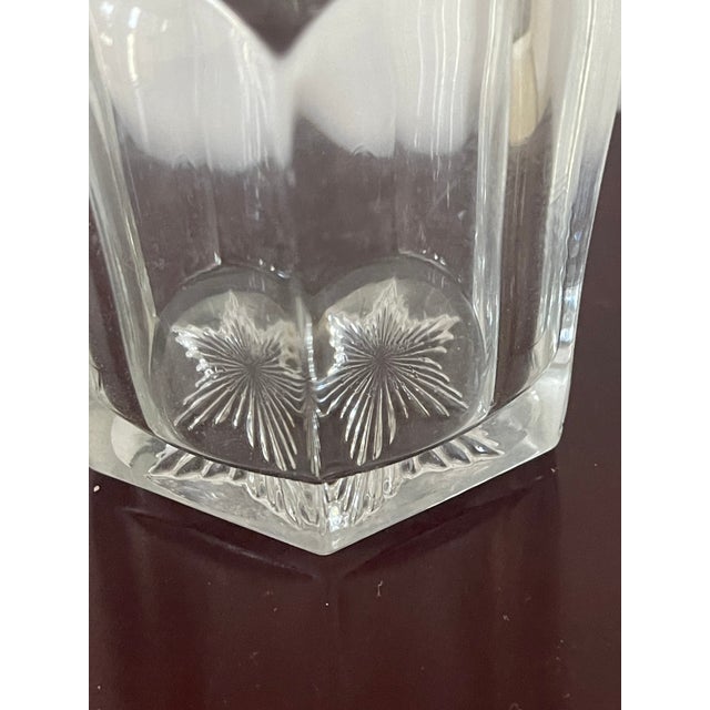 Gorgeous Antique Bohemian Cut Glass Bottle For Sale - Image 4 of 6