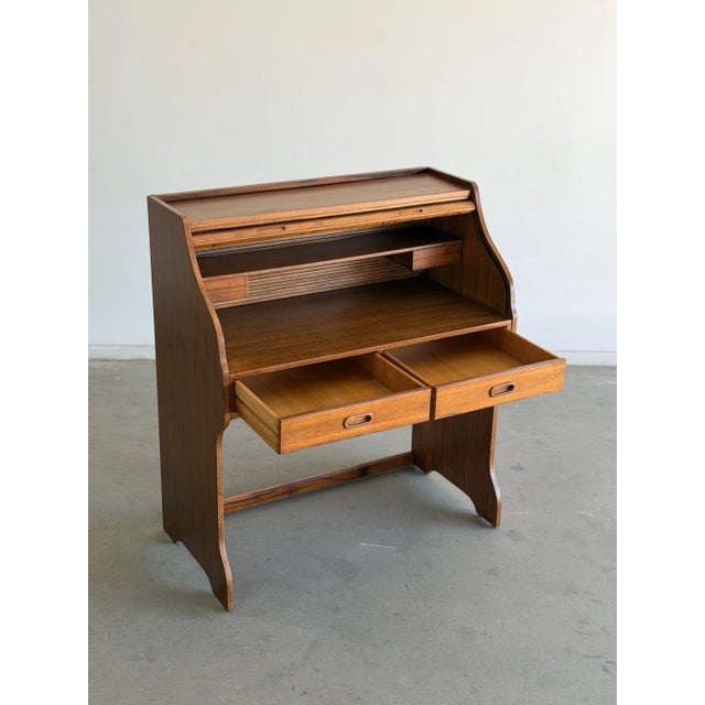 Danish Modern Rolltop Desk For Sale - Image 10 of 18