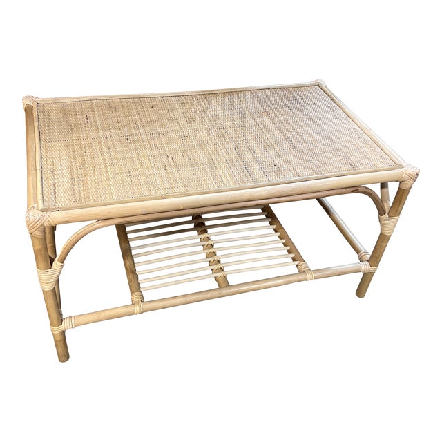 Boho Chic Rattan Coffee Table Chairish