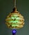 Art Deco Pendant Light in Marbled Opaline and Uranium Glass from Scailmont, Belgium, 1920s-1930s For Sale - Image 14 of 18