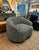 Forest Green Soft Forest Green & Charcoal Swivel Chair For Sale - Image 8 of 8