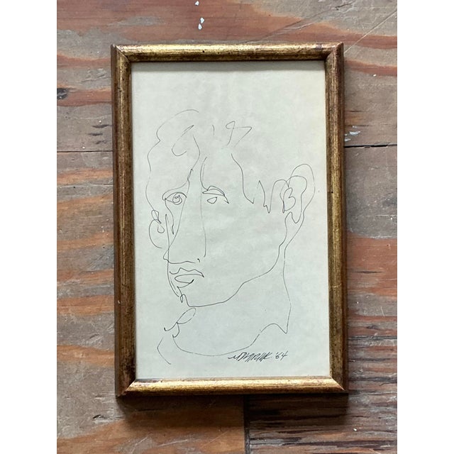 This compelling collection presents three original framed sketches from the 1960s, each a testament to the era's evolving...