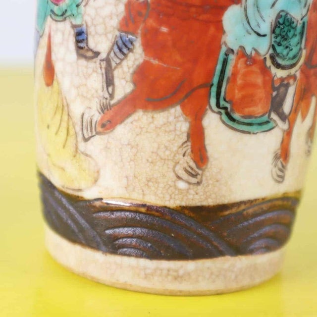 Ancient Oriental Ceramic Vase For Sale - Image 3 of 11