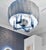 The Bill Sofield BAKER FONTHILL CEILING LAMP (Model BABSA124) Oversized striated shantung silk shade encircles a...