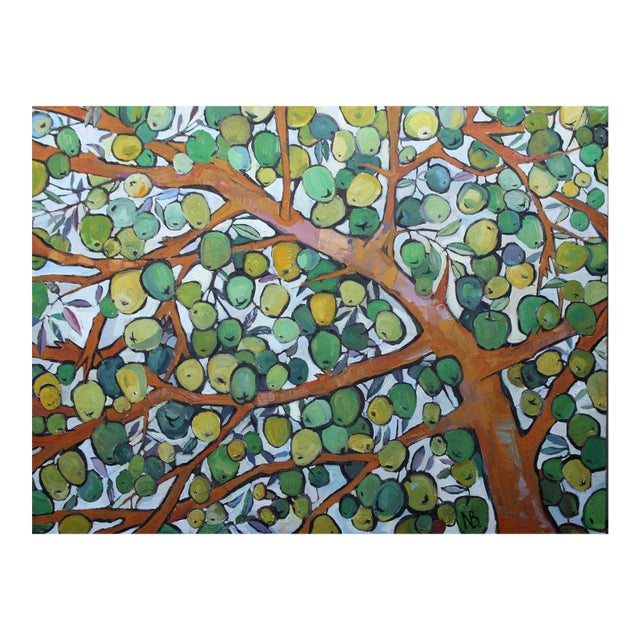 "Apple Tree" Oil Painting by Natalia Bessonova Large For Sale