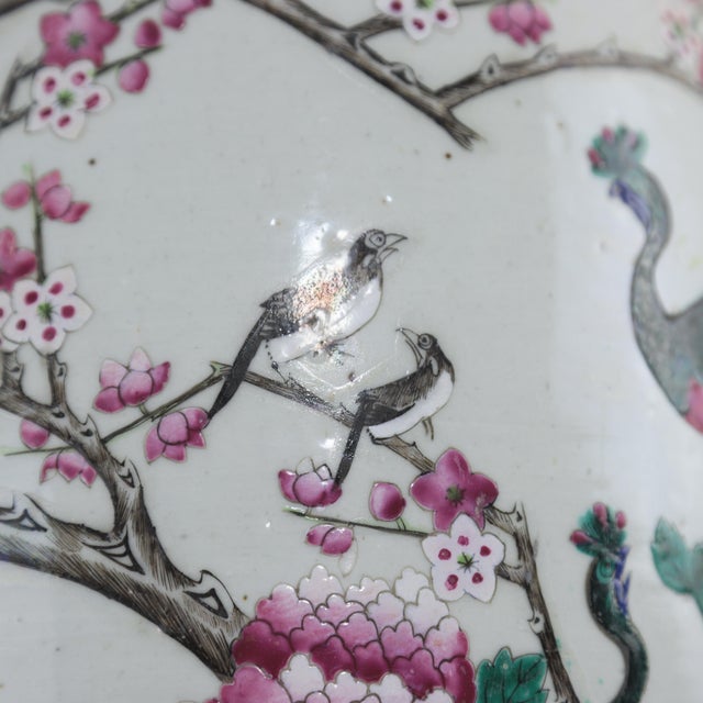 Chinese Famille Rose Porcelain Palace Vase With Scholar’s Objects For Sale - Image 11 of 12
