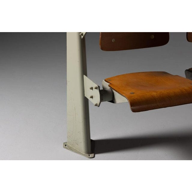 Lectura Hall Chairs attributed to Jean Prouvé for Ensic, France, 1950s For Sale - Image 16 of 18
