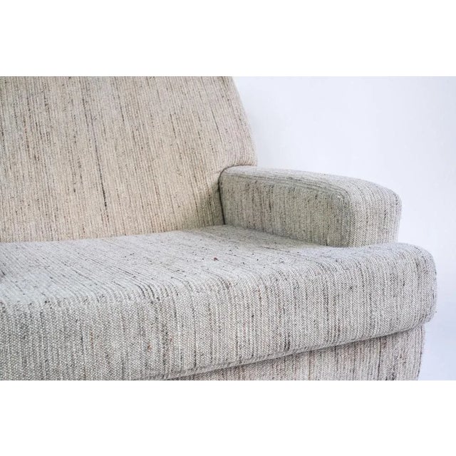 Gray Armchair on Castors, 1980s, in Good conditions. Designed 1980 to 1989