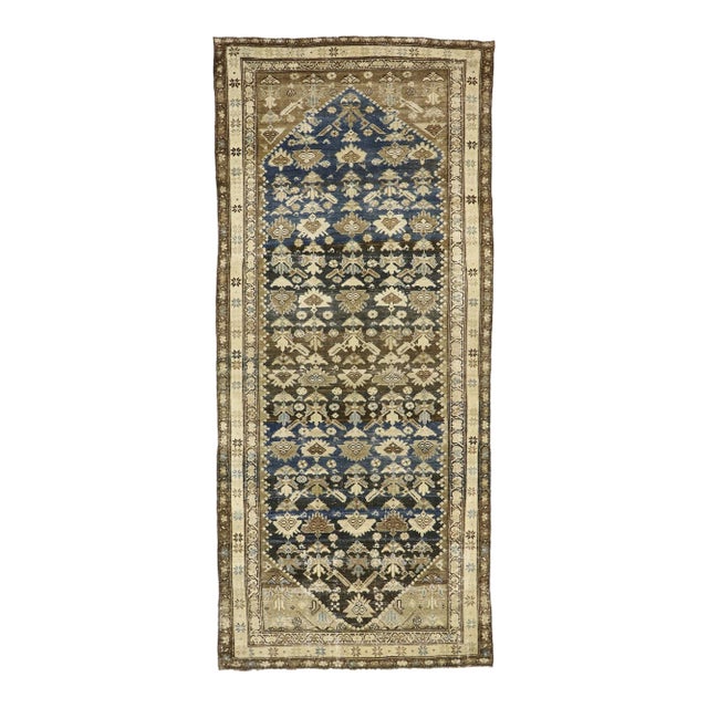 Vintage Persian Malayer Gallery Rug - 05'00 X 11'04 For Sale