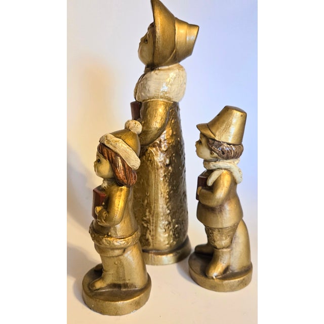English Mid-Century Japanese Christmas Caroling Family- Set of Three For Sale - Image 3 of 13