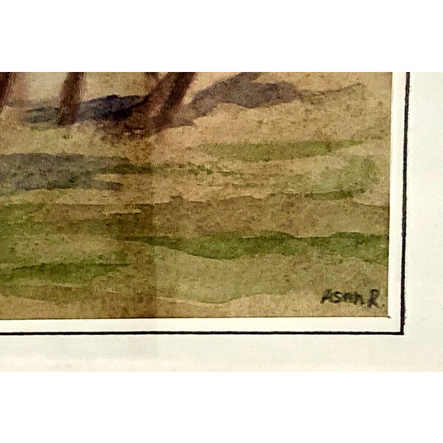 Late 20th Century Late 20th-Century Central Asian Sport Watercolor by Asan Raimkulov For Sale - Image 5 of 7