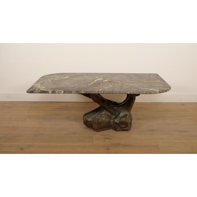 Vintage Coffee Table in Marble, 1970s For Sale - Image 12 of 12