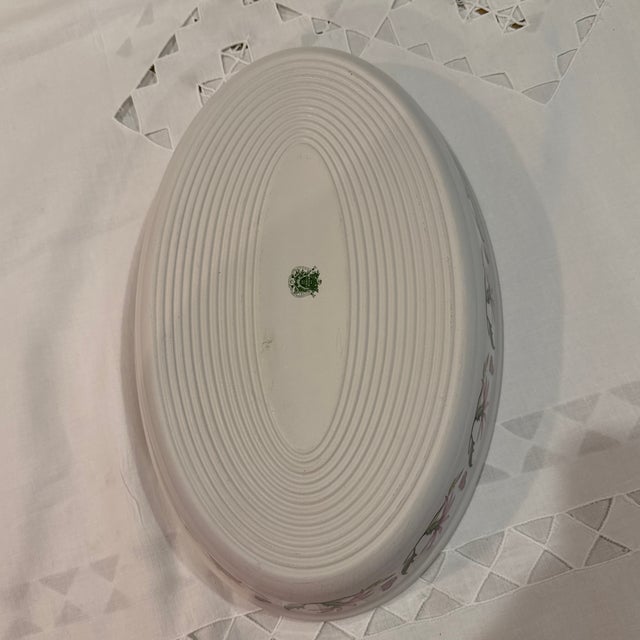 Light Pink 1972 Portmeirion the Botanic Garden Large Oval Platter For Sale - Image 8 of 10