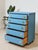 1950’s French Blue Kent Coffey Highboy Dresser For Sale - Image 10 of 12