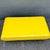 Postmodern Yellow Gloss Laminate Bullnose Coffee Table on Mirror Base For Sale - Image 4 of 7