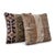 Mid-Century Modern Tribal Oushak Rug Pillow Cover 24'' X 24'' - Set of Two For Sale - Image 3 of 4