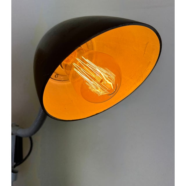 Industrial Grey Scissor Wall Lamp from Elektroinstala, 1960s For Sale - Image 16 of 18