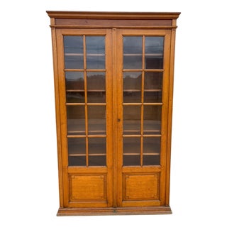 Fir Wood Display Case, 1930s For Sale