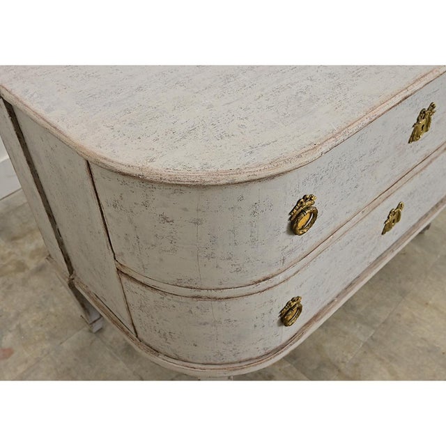 18th Century Swedish Gustavian Period Bow-front Commode For Sale - Image 9 of 11