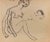 Black marker pen drawing on paper realized by Maccari in 1960s. Hand signed lower right. Very good condition. This piece...