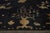 1920s Antique Samarkand Rug Art Deco Blue and Gold Pattern For Sale - Image 5 of 9