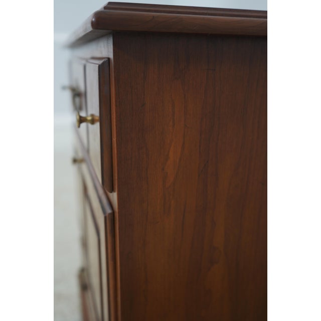 Pair of Henkel Harris Cherry 4 Drawer Chests Nightstands For Sale - Image 13 of 18