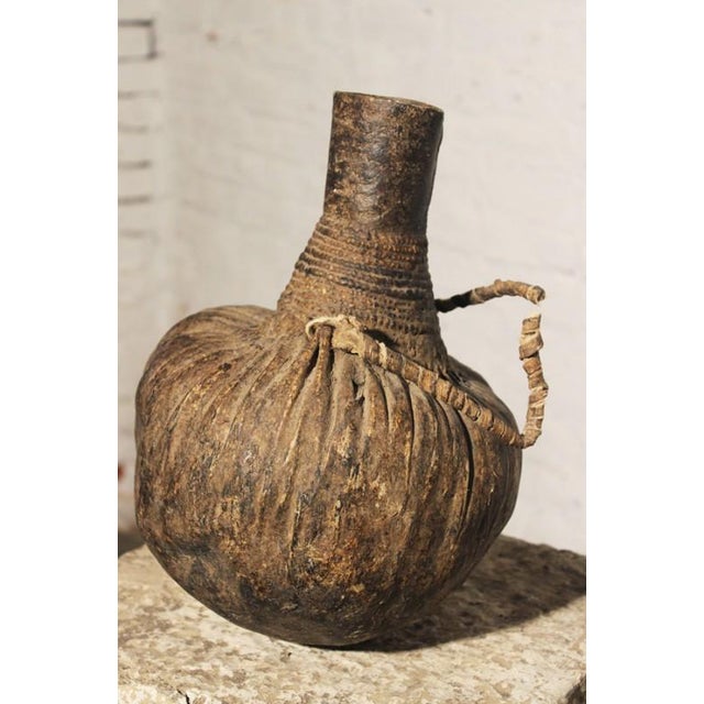 Vintage African Calabash Gourd Water Canteen Chairish